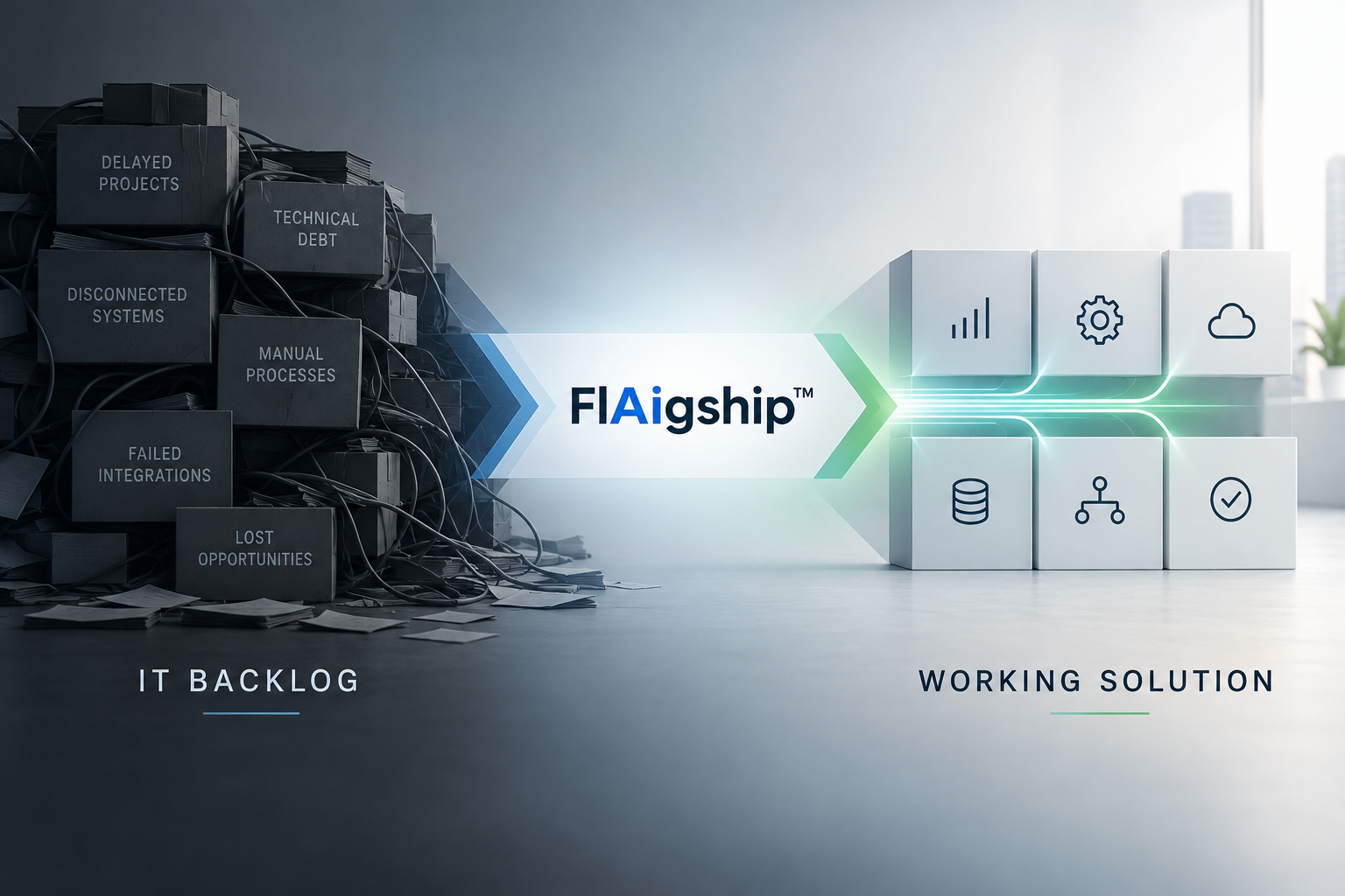 FlAigship moves an IT backlog into a working solution